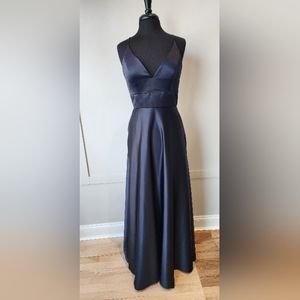 Navy Mori Lee Bridesmaid dress size 8